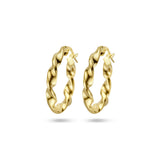 Honey Twisted Hoops