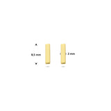 Micro Bar Stud Earrings
