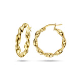 Honey Twisted Hoops